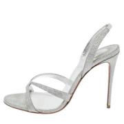 Christian Louboutin Pre-owned Pre-owned Laeder sandaler Gray, Dam