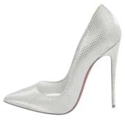 Christian Louboutin Pre-owned Pre-owned Laeder klackskor Gray, Dam