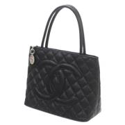 Chanel Vintage Pre-owned Laeder totevskor Black, Dam