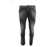 Hand Picked Svart Label Distressed Jeans Black, Herr