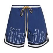 Rhude Logo shorts Blue, Herr