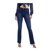 Guess Silkebomull Flare jeans Blue, Dam