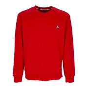 Jordan Fleece Crewneck Sweatshirt Röd/Vit Red, Herr