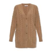 Max Mara Ull Cardigan Calotta Beige, Dam