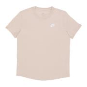 Nike Sportswear Club Tee Sanddrift/white T-shirt Beige, Dam