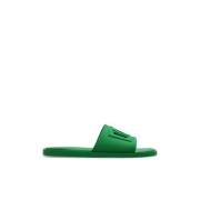 Dolce & Gabbana Slides med logotyp Green, Herr