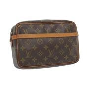 Louis Vuitton Vintage Pre-owned Canvas louis-vuitton-vskor Brown, Dam