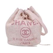 Chanel Vintage Pre-owned Tyg chanel-vskor Pink, Dam