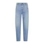 Kiton Skräddarsydda Denim Jeans Blue, Dam