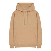 Laneus Kashmir Silke Hoodie Boxy Fit Brown, Dam