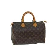 Louis Vuitton Vintage Pre-owned Canvas handvskor Brown, Dam