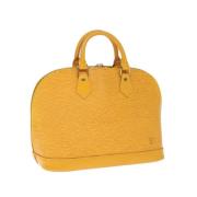 Louis Vuitton Vintage Pre-owned Laeder handvskor Yellow, Dam