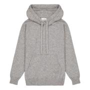 Laneus Kashmir Silke Hoodie Boxy Fit Gray, Dam