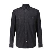 Dondup Denim Casual Skjorta Black, Herr