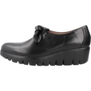 Wonders Platform Loafers Black, Dam