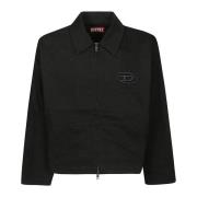 Diesel Bleach Style Full Zip Jacket Black, Herr