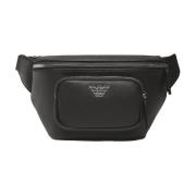 Emporio Armani Stiliga Bum Bags för dagligt bruk Black, Herr