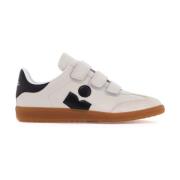 Isabel Marant Lädersneakers med Kardborrestängning White, Herr