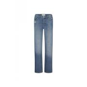 FABIENNE CHAPOT Mångsidiga Straight Low-rise Jeans Blue, Dam