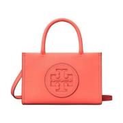 Tory Burch Rosa Läderhandväska med Dold Stängning Pink, Dam