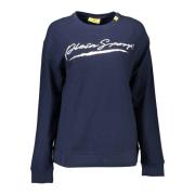 Plein Sport Bl Logo Sweatshirt Casual Luxury Blue, Dam