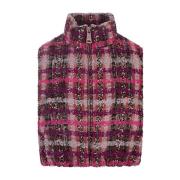 Khrisjoy Fuchsia Tweed Joy Cropped Vest Pink, Dam