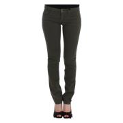 Costume National Grön Slim Fit Designer Jeans Green, Dam