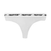 Philipp Plein Elegant Vit Tanga Dubbelpack White, Dam