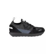 Emporio Armani Kontrast Snrsneakers Black, Dam