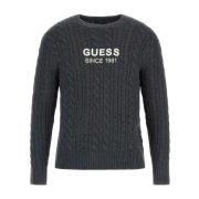 Guess Grå Textil Jersey för Män Gray, Herr