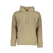 Hugo Boss Beige Bomull Hoodie med Logo Beige, Herr