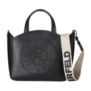 Karl Lagerfeld Perforerad Cirkel Toteväska Black, Dam