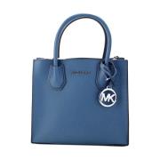 Michael Kors Teal Pebble Läder Messenger Crossbody Väska Blue, Dam