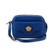 Versace Elegant Blå Läder Kameraväska Blue, Dam