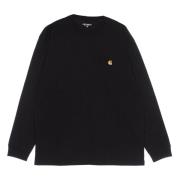 Carhartt Wip Chase Långärmad T-shirt Svart/guld Black, Herr