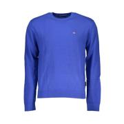 Napapijri Bl Pullover med Broderi Blue, Herr