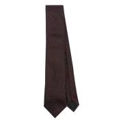 Ermenegildo Zegna Lyxig Sidenslips Tillverkad i Italien Red, Herr