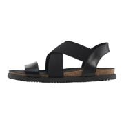 Nature Footwear Svart Läder Sandal 1105-040-002 Black, Dam