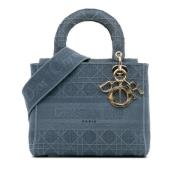 Dior Vintage Pre-owned Canvas dior-vskor Blue, Dam