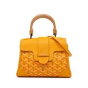 Goyard Vintage Pre-owned Tyg handvskor Yellow, Dam