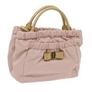 Salvatore Ferragamo Pre-owned Pre-owned Nylon handvskor Pink, Dam