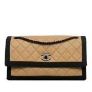 Chanel Vintage Pre-owned Laeder chanel-vskor Beige, Dam