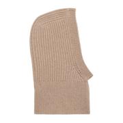 IVY OAK Räfflad Merinoull Balaclava Beige Beige, Dam