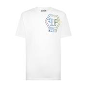 Philipp Plein Vita T-shirts Polos för män White, Herr