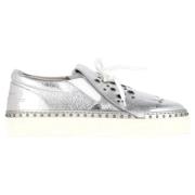 Burberry Vintage Pre-owned Laeder sneakers Gray, Dam