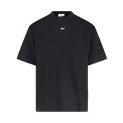 Off White Svart Logotyp T-shirt och Polo Black, Herr