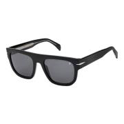 Eyewear by David Beckham Svart/Grå Solglasögon DB 7044/S Black, Herr