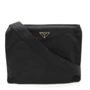 Prada Vintage Pre-owned Laeder axelremsvskor Black, Dam