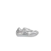 Bottega Veneta Silver Low-Top Sneakers med Gummidetaljer Gray, Dam