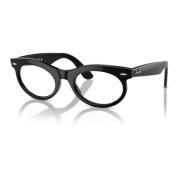 Ray-Ban Oval Wayfarer Glasögon Svart Black, Unisex